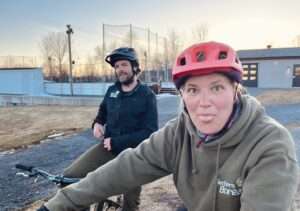 Roxanne à la pumptrack de Waterloo