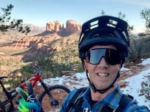 Francis Tetrault dans le sentier Hiline à Sedona
