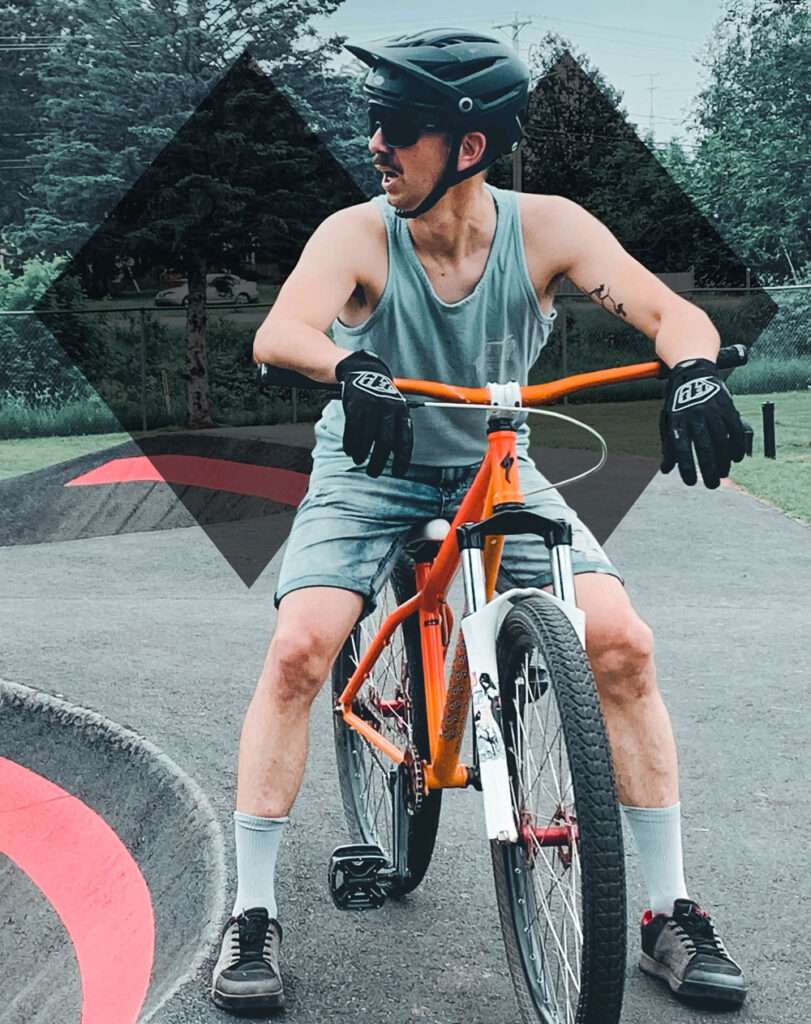 Francis Tétrault à la pumptrack