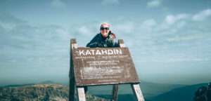Roxanne Tétreault au sommet du Mont Katahdin | Nicolas Dussault, Club Piscine