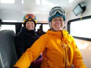 Nathalie Chagnon en ski